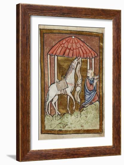 St. Cuthbert's Horse Pulls Down Bread and Meat-Bede-Framed Giclee Print