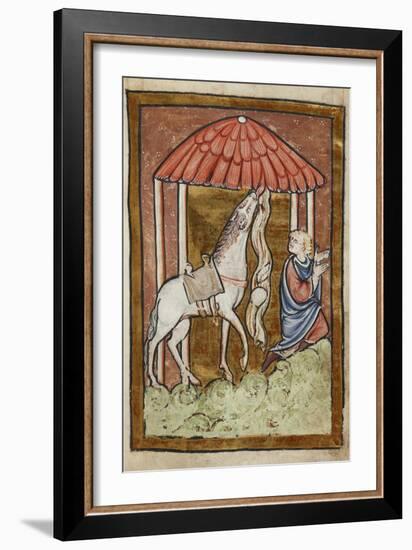 St. Cuthbert's Horse Pulls Down Bread and Meat-Bede-Framed Giclee Print
