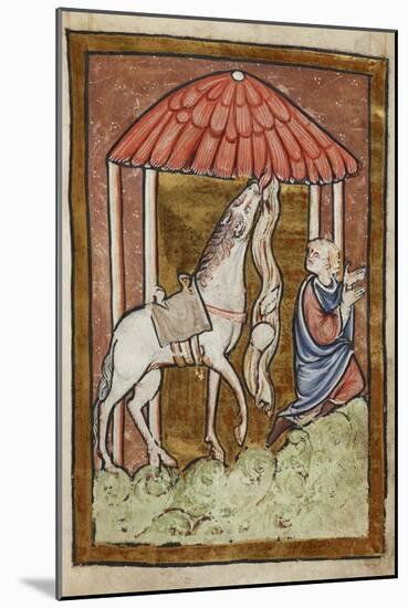 St. Cuthbert's Horse Pulls Down Bread and Meat-Bede-Mounted Giclee Print