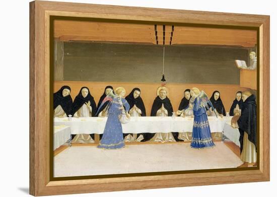 St. Dominic and His Companions Fed by Angels-Fra Angelico-Framed Premier Image Canvas