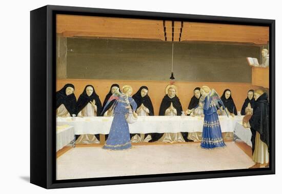 St. Dominic and His Companions Fed by Angels-Fra Angelico-Framed Premier Image Canvas