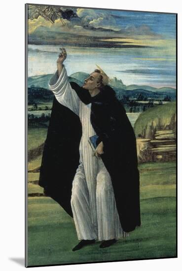 St, Dominic, Between 1498 and 1505-Sandro Botticelli-Mounted Giclee Print