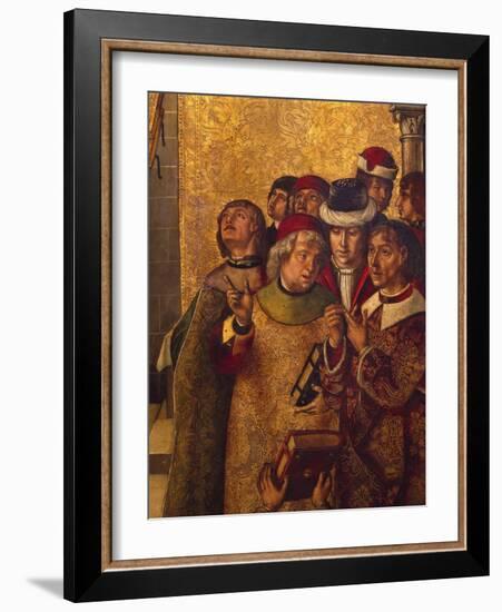 St Dominic De Guzman and Albigensians-Pedro Berruguete-Framed Giclee Print