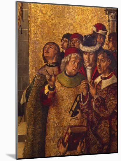 St Dominic De Guzman and Albigensians-Pedro Berruguete-Mounted Giclee Print