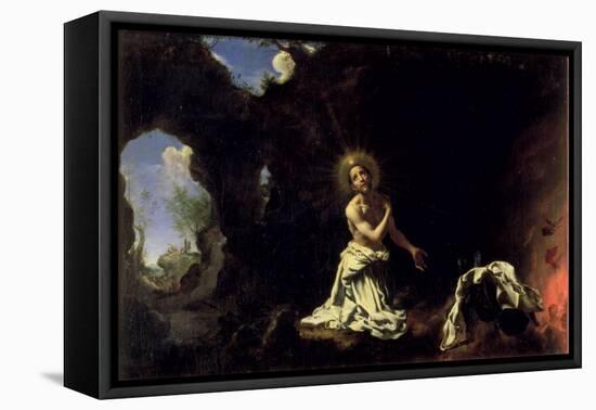 St. Dominic Penitent-Carlo Dolci-Framed Premier Image Canvas
