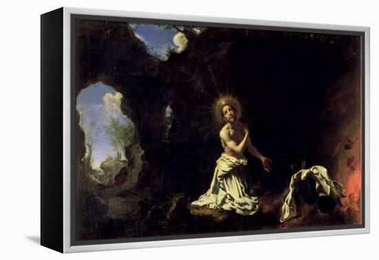 St. Dominic Penitent-Carlo Dolci-Framed Premier Image Canvas