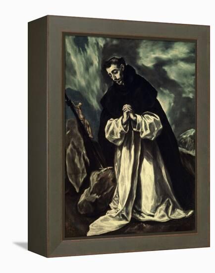 St.Dominic Praying-El Greco-Framed Premier Image Canvas