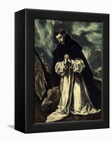 St.Dominic Praying-El Greco-Framed Premier Image Canvas