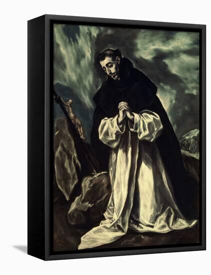 St.Dominic Praying-El Greco-Framed Premier Image Canvas