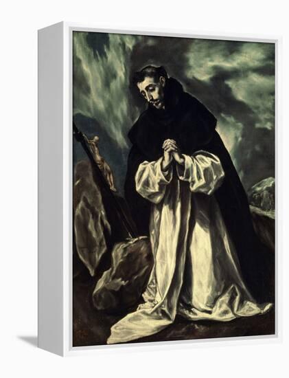 St.Dominic Praying-El Greco-Framed Premier Image Canvas