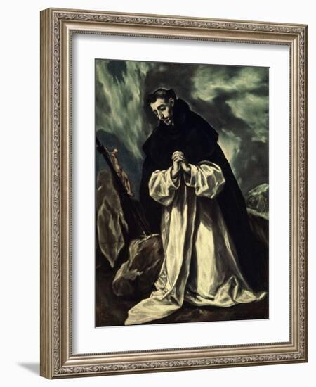 St.Dominic Praying-El Greco-Framed Giclee Print