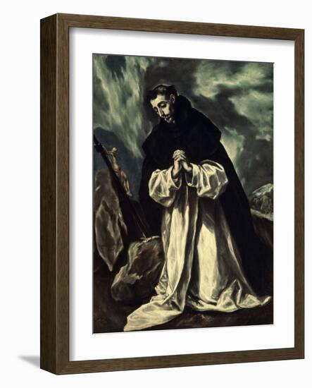 St.Dominic Praying-El Greco-Framed Giclee Print