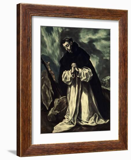 St.Dominic Praying-El Greco-Framed Giclee Print