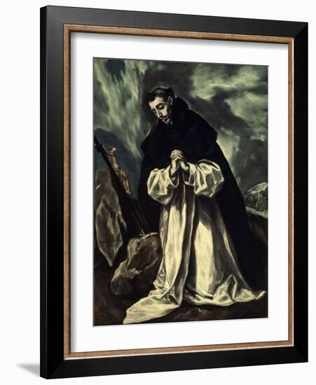 St.Dominic Praying-El Greco-Framed Giclee Print