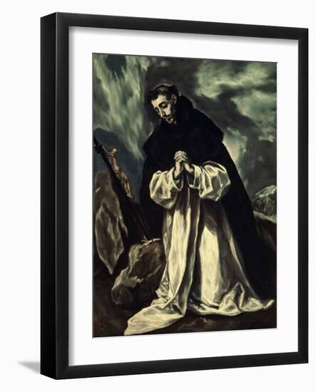 St.Dominic Praying-El Greco-Framed Giclee Print