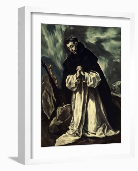 St.Dominic Praying-El Greco-Framed Giclee Print