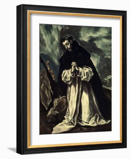 St.Dominic Praying-El Greco-Framed Giclee Print