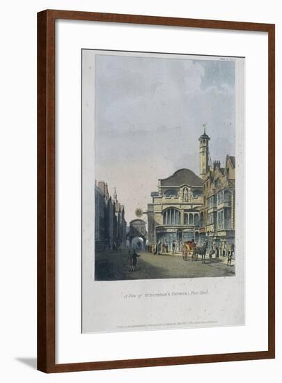 St Dunstan in the West, London, 1812-null-Framed Giclee Print