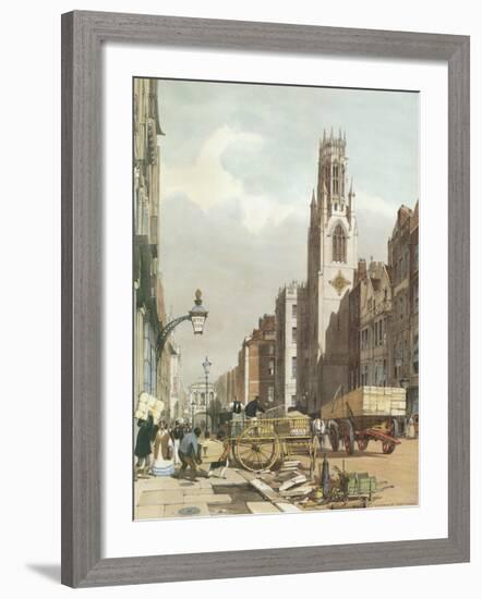 St Dunstan's, Fleet Street-Thomas Shotter Boys-Framed Premium Giclee Print