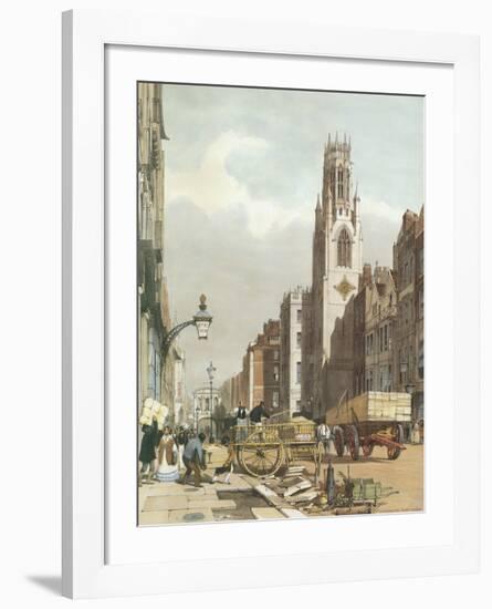 St Dunstan's, Fleet Street-Thomas Shotter Boys-Framed Premium Giclee Print