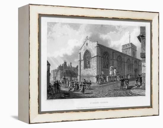 St Ebbe's Church, Oxford, 1835-John Le Keux-Framed Premier Image Canvas