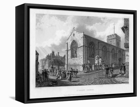 St Ebbe's Church, Oxford, 1835-John Le Keux-Framed Premier Image Canvas