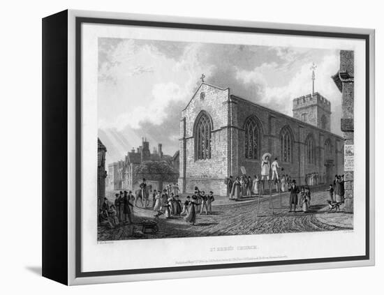 St Ebbe's Church, Oxford, 1835-John Le Keux-Framed Premier Image Canvas