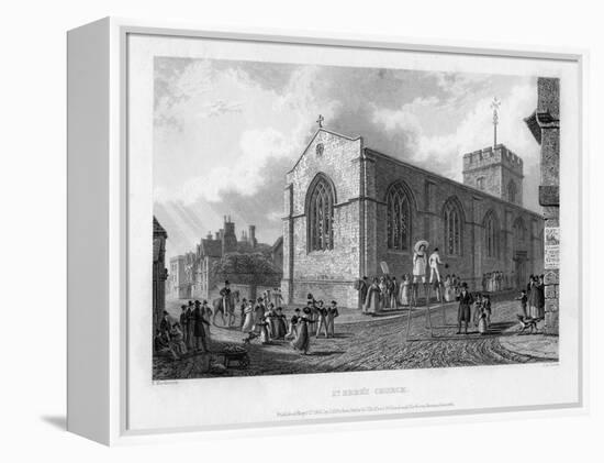 St Ebbe's Church, Oxford, 1835-John Le Keux-Framed Premier Image Canvas