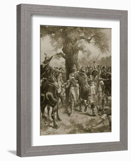 St. Edmund Slain by the Danes, 870 Ad-Henry Payne-Framed Giclee Print