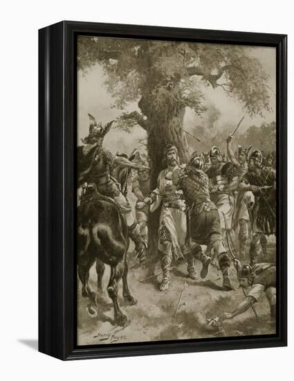 St. Edmund Slain by the Danes, 870 Ad-Henry Payne-Framed Premier Image Canvas