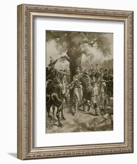 St. Edmund Slain by the Danes, 870 Ad-Henry Payne-Framed Giclee Print