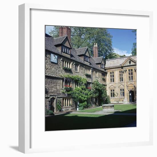 St Edmunds hall in Oxford, 16th century-Unknown-Framed Photographic Print