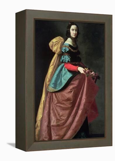 St. Elizabeth of Portugal 1640-Francisco de Zurbarán-Framed Premier Image Canvas