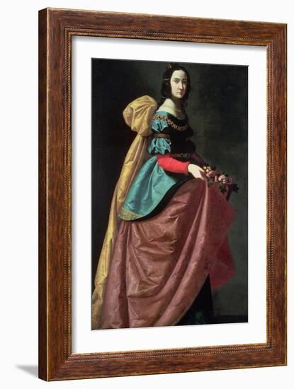 St. Elizabeth of Portugal 1640-Francisco de Zurbarán-Framed Giclee Print