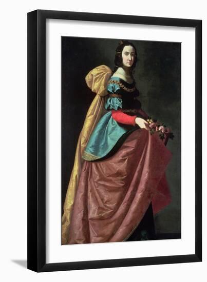 St. Elizabeth of Portugal 1640-Francisco de Zurbarán-Framed Giclee Print
