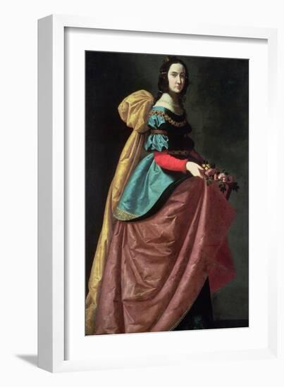 St. Elizabeth of Portugal 1640-Francisco de Zurbarán-Framed Giclee Print