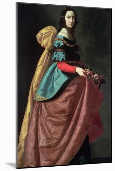 St. Elizabeth of Portugal 1640-Francisco de Zurbarán-Mounted Giclee Print