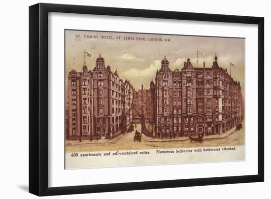 St Ermins Hotel, St James Park, London, South West-null-Framed Giclee Print
