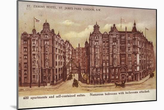 St Ermins Hotel, St James Park, London, South West-null-Mounted Giclee Print