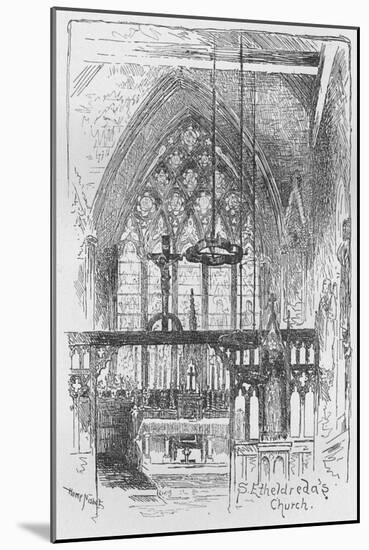 'St. Etheldreda's Church', 1890-Hume Nisbet-Mounted Giclee Print