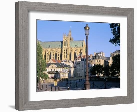 St. Etienne Cathedral, Metz, Moselle, Lorraine, France-Bruno Barbier-Framed Photographic Print