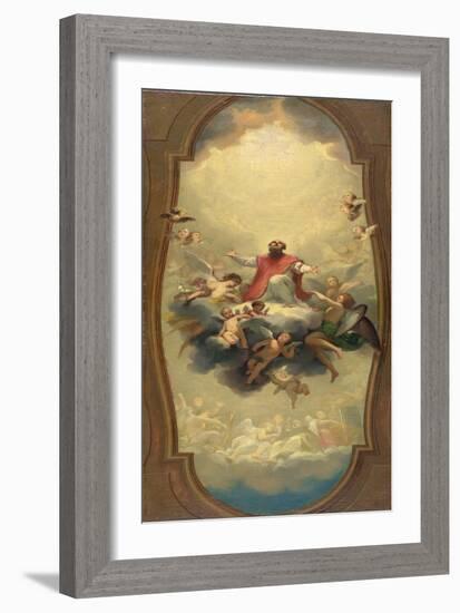 St. Eusebius Carried to Heaven, C.1757-Anton Raphael Mengs-Framed Giclee Print