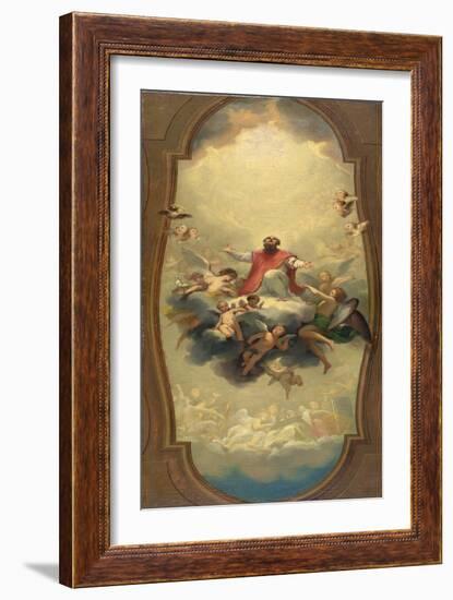 St. Eusebius Carried to Heaven, C.1757-Anton Raphael Mengs-Framed Giclee Print