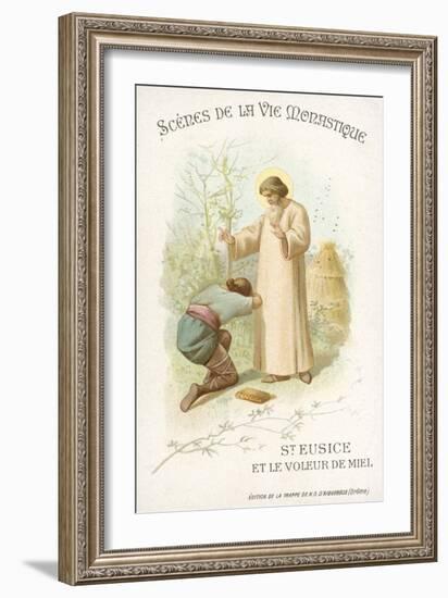 St Eusice and the Honey Thief-null-Framed Giclee Print