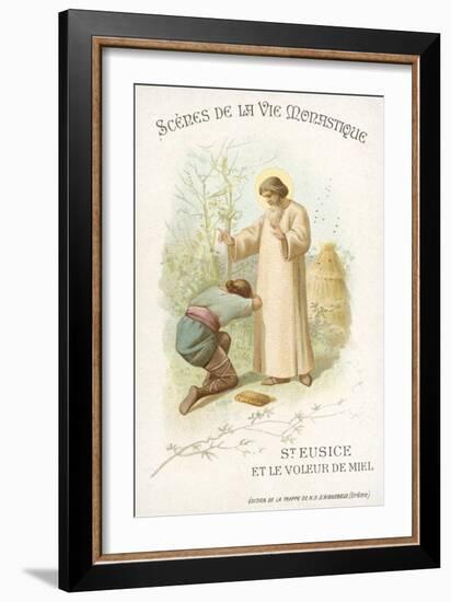 St Eusice and the Honey Thief-null-Framed Giclee Print