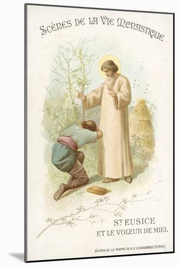 St Eusice and the Honey Thief-null-Mounted Giclee Print