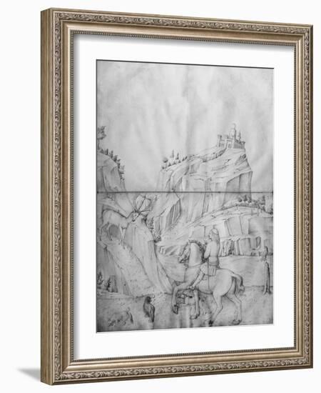 St. Eustachius, from the Jacopo Bellini's Album of Drawings-Jacopo Bellini-Framed Photographic Print