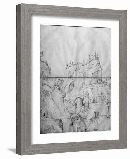 St. Eustachius, from the Jacopo Bellini's Album of Drawings-Jacopo Bellini-Framed Photographic Print