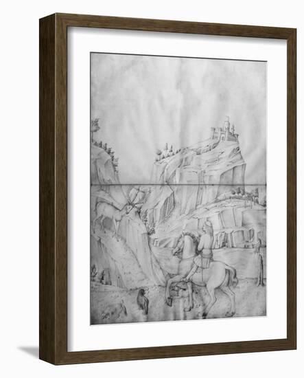 St. Eustachius, from the Jacopo Bellini's Album of Drawings-Jacopo Bellini-Framed Photographic Print