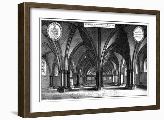 St Faith's Church in the Crypt of Old St Paul's Cathedral, London, 1657-Wenceslaus Hollar-Framed Giclee Print